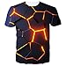 Produktbild Spreadhoodie Printed T Shirts Für Herren 3D Palm Druck Grafik Halloween Kurze Ärmel Beiläufige Lustige Blutig Tops Tees Rot Schwarz M