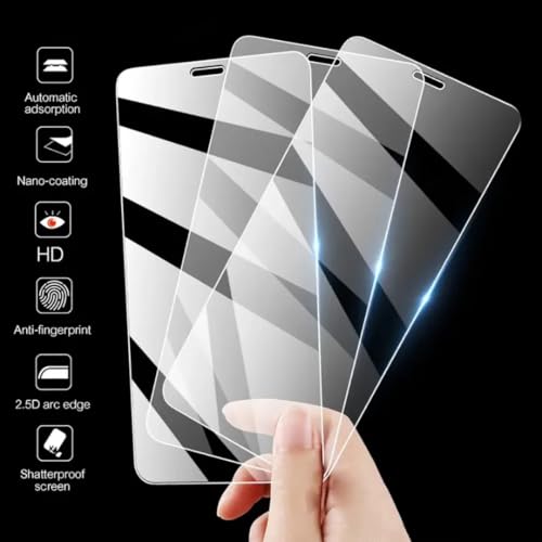 Image of 9H Tempered Glass Screen Protector for Oppo Reno 13 - Anti-Scratch, HD Clear, Bubble Free, White Edge | Pack of 10