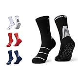 Maestro Grip Socks – Anti-Slip Socks for Men and Women – Soccer, Football, Basketball, Hockey Non-Slip Socks (as1, alpha, l, regular, regular, Black)