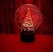 Produktbild XKALXO Weihnachtsgeschenk 3D Nachtlicht Weihnachtsbaum 3D Bunte Touch Led Licht Dekoration Licht Kleine Tischlampe