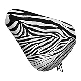 Zebra Texture Bike Seat Cover Waterproof and Dustproof Adjustable Soft Saddle Cushion Covers