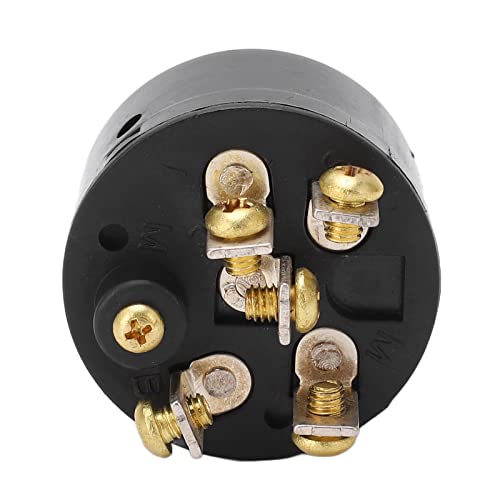 Interruptor de ignição de ignição, interruptor de ignição externo 6 parafusos 3 posições interruptor