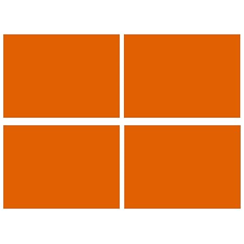 Miniatura 5 de Selens 4 piezas de filtros de geles de iluminación de 16 x 20 pulgadas, película de corrección de color naranja, hojas de plástico, CTO completo