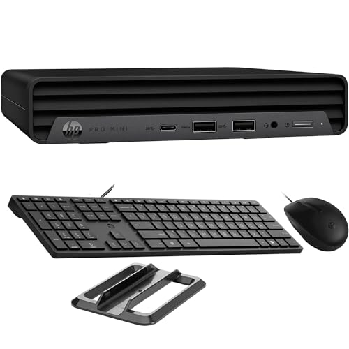 Image of HP Pro Mini 400 G9 Business Mini Desktop Computer, Intel 6-Core i5-12500T, 32GB DDR4 RAM, 2TB PCIe SSD, 2 Type-C, HDMI, 2 DisplayPort, WiFi 6, Bluetooth, Keyboard & Mouse, Windows 11 Pro
