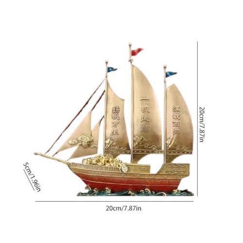 Bateau en cuivre massif RLKHXBS pour décoration de table