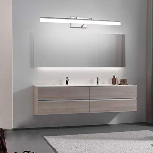 Image of Aipsun 31.5 inch LED Vanity Lights Adjustable Bathroom Light Fixtures Bathroom Lighting Fixture Over Mirror Chrome Modern Vanity Lighting 5500K