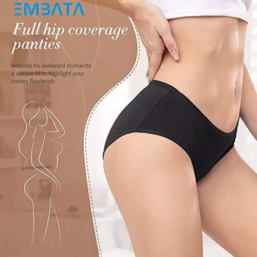 Image of Womens Underwear Lycra Cotton Panties Bikini Hipster Briefs Set for Ladies Teen Girls Comfortable Breathable Pack of 1