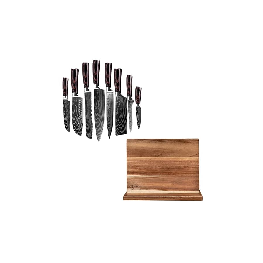 SENKEN-8-piece-Japanese-Imperial-Knife-Set-with-Magnetic-Knife-Block-Bundle SENKEN 8-piece Japanese Imperial Knife Set with Magnetic Knife Block Bundle