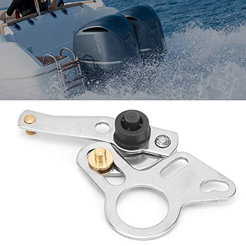 Qiilu Remote Control Box Throttle Arm 703‑48261‑11 for Yamaha Outboard 2 4 Stroke Push to Pull Throttle Arm Replacement Metal - Image 3