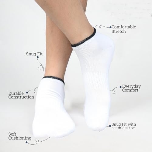 Image of No-Show Low-Cut Socks for Women Athletic Running Socks Super Soft, Multi Color Options Size 6-9, 4-7