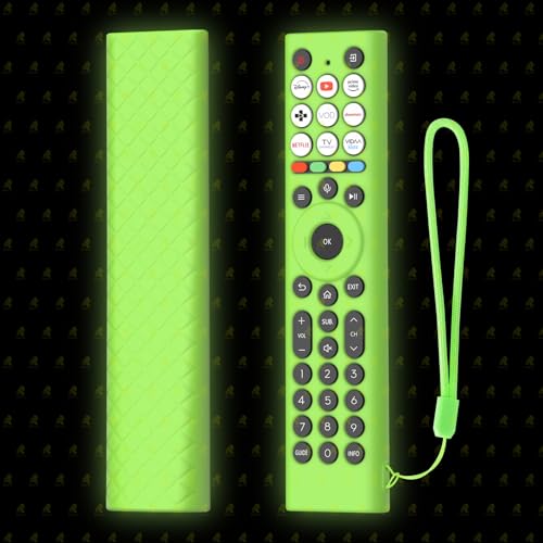 Image of RAYA Silicone Cover Compatible with 2026 Hisense TV Remote E7Q / E75Q / U7Q / A7Q / Q6Q Model TV Remote Protection Case (Green)