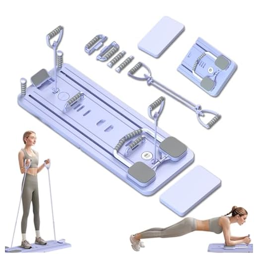 Tabla Pilates 2025 - Entrenador Plegable Todo-Cuerpo, Rebote Auto, Rodilleras, Abdos Multifuncional, Resistente Casa/Exterior