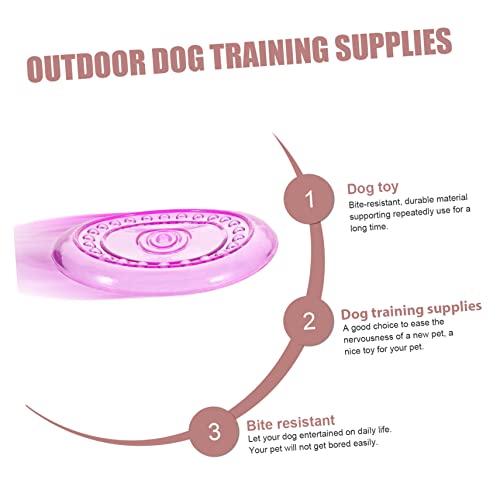 Soucoupe volante chien Mipcase : pack de 4 jouets à mâcher ergonomiques - 5