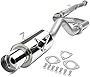 4 Inches Round Muffler Tip Catback Exhaust System Compatible with Acura Integra RS GS LS 94-01, Stainless Steel