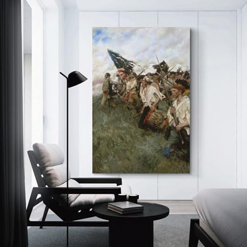 Generic Pyle Nation Makers 1906 Nthe Nation Makers Depicts The Battle Of Brandywine Of 1777 During Canvas Wall Art Prints Poster Gifts Photo Picture Painting Posters Room Decor Home Decorative 16X24Inch thumb #2