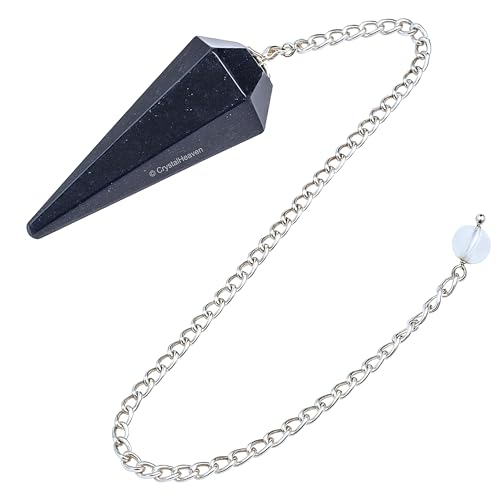 Image of Certified Blue Aventurine Pendulum Dowsing Tool - Natural Crystal Pendulum for Spiritual Guidance - Premium Dowser Pendulum for Accurate Divination and Energy Healing - Perfect for Energy Healing and Chakra Balancing - Handcrafted with Precision and Elegance