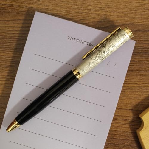 Image of Personalized Engraved Pen, Premium Metal Ball Pen with Blue Ink, Elegant Silver Finish, Smooth Writing Gift Pen for Office, Professionals, Corporate Gifting