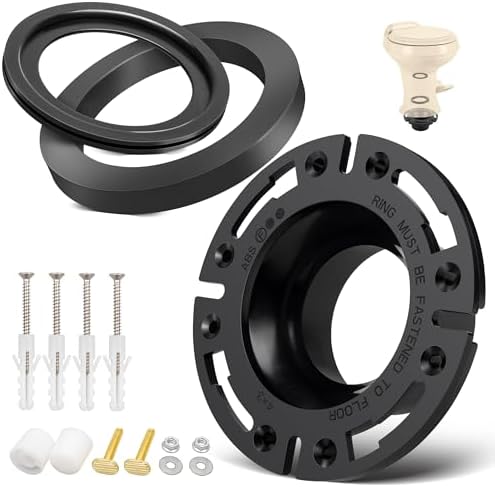 RV Toilet Seal And 3″ Socket Floor Flange Kit For Dometic 300 310 320 Rv Toilets Replacement Parts Kit 385345892 Flange 385311658 Flush Ball Seal And 385311652 Base Seal Gasket 3 In 1 Combo Kit - View #5