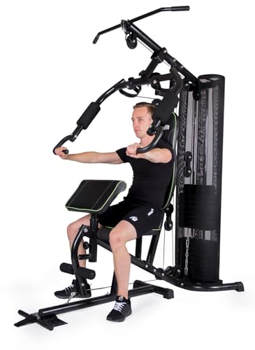 Kraftstation VirtuFit KH100 - Home Gym für Zuhause - Fitnessstation - Multifunktions Trainingsgerät - Latzugturm – Bild 4