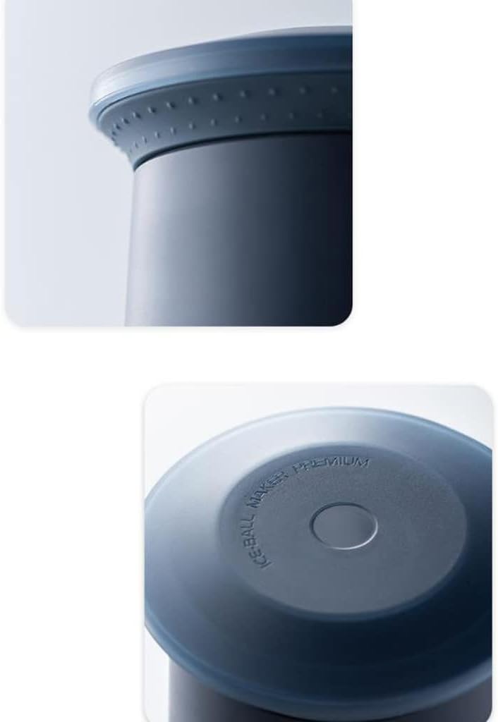 Ice Cube Large-capacity Silicone Ice Tray Household Ice Storage Ice-making Box With Lid Refrigerator Frozen Ice Cube (Color : Blue)