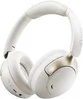 QCY H3 PRO ANC Fone de Ouvido Bluetooth, Headphone ANC Adaptáveis, Cancelamento Ativo de Ruído de 50 dB, Áudio sem fio de Alta Resolução LDAC, 55 Horas de Reprodução, Branco