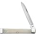 CASE XX WR Pocket Knife Smooth Natural Bone Doctor's Knife Item #2461 - (6185 SS) - Length Closed: 3 3/4 Inches