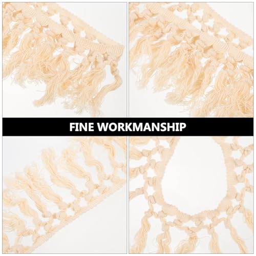 Galon de dentelle à pompons en polyester résistant pour customiser rideaux et linges