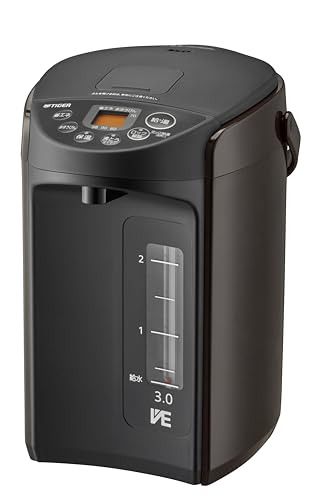 【WEB限定】タイガー魔法瓶 (TIGER) 電気ポット 節電 VE 保温 安全構造 とく子さん 3.0L ブラウン PIQ-N300T