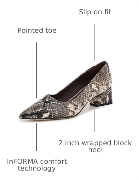 Image of Franco Sarto Women's Racer Pointed Toe Block Heel Pumps
