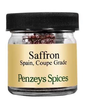 Saffron Coupe Spanish By Penzeys Spices 1/2 gm jar (Pack of 1)