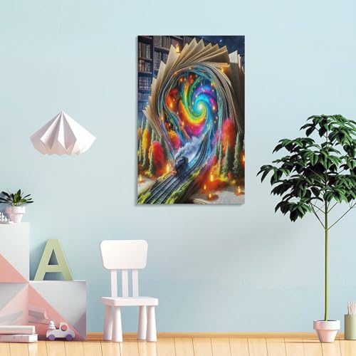 Impression sur toile train deco pour relooker la chambre coucher - 4