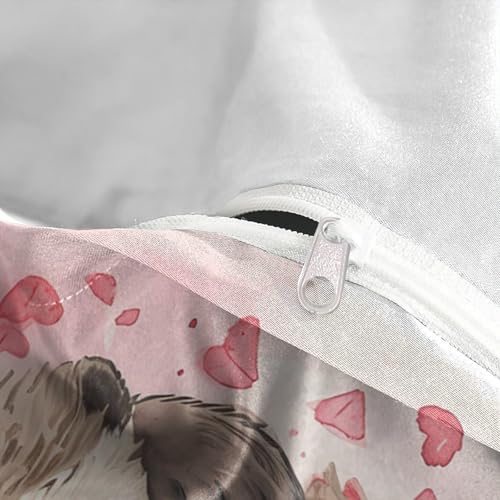 Linge de lit loutre avec housse de couette 220x240 et taie d'oreiller 3D - 8
