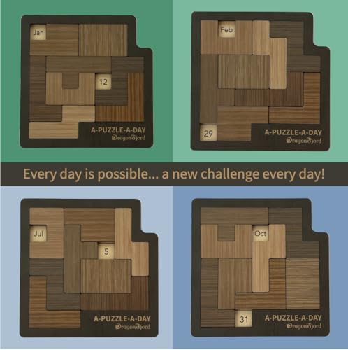 A-Puzzle-A-Day Deluxe: El Calendario Original de Puzzles Diarios con Más de 365 Retos de DragonFjord miniatura 3