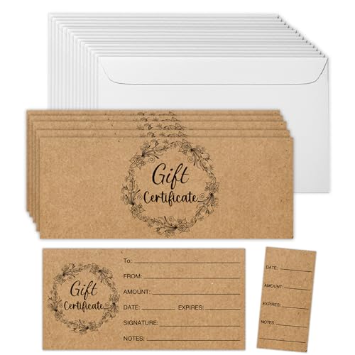 SHIEL-EVEN 50 Sets Gift Certificates for Business