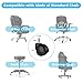 Office Chair Caster Wheels Replacement(Set of 5) for Hardwood Floors and Carpet- Heavy Duty Caster Support up to 1000bls, Office Chair Wheels,2 inch,Universal Size (Black)