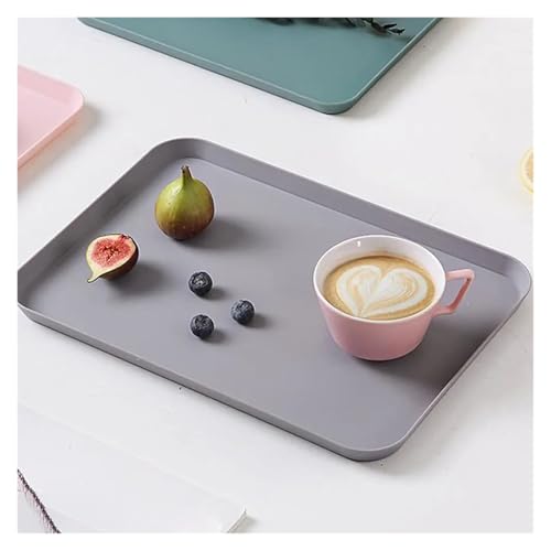 Assiette à nourriture rectangulaire violette en PP rigide format compact S - 3