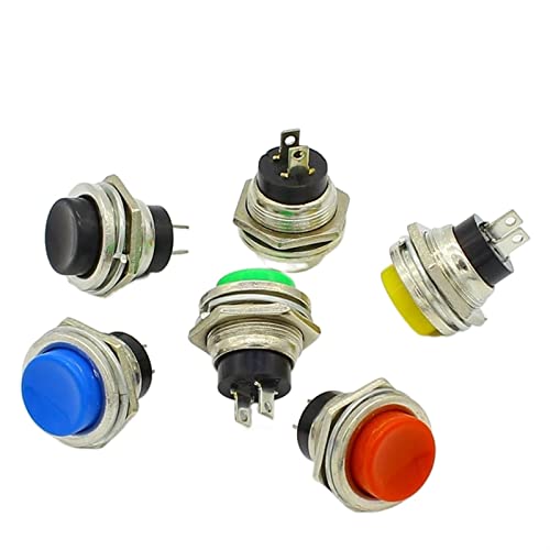 Interrupteur à bouton-poussoir momentané 16mm pour tableau de bord auto - 3
