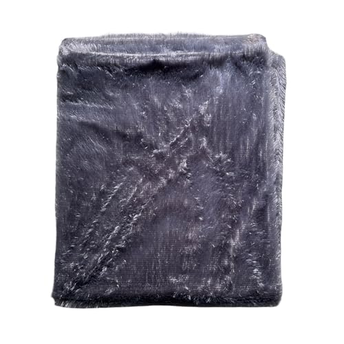 Image of Quago Fur Fabric Unstitched Super Soft Cloth for Baby Photoshoot, Soft Toys Making, Art and Craft, Dress Material, Decoration etc. (1 Mtr, 60 Inch Pana) (Grey)