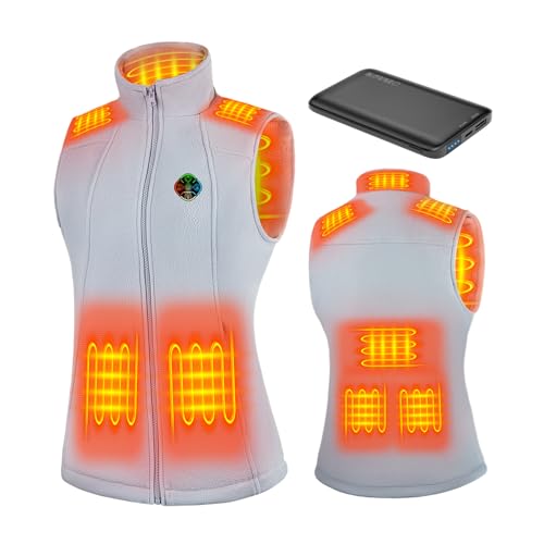 KOVNLO Heated Vest Women with Battery Pack Included, Smart Electric Lightweight Heated Jacket