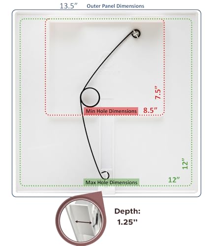 Morvat Adjustable Spring Access Panel 12