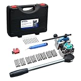Zoomtools Professional Bremsleitungs-Bördel-Werkzeugsatz für 37/45-Grad-Einzel-, Doppel- und Bubble-Bördel, Ø 4,75mm/6,35mm/8mm/9,5mm, Bördelgerät (45°)