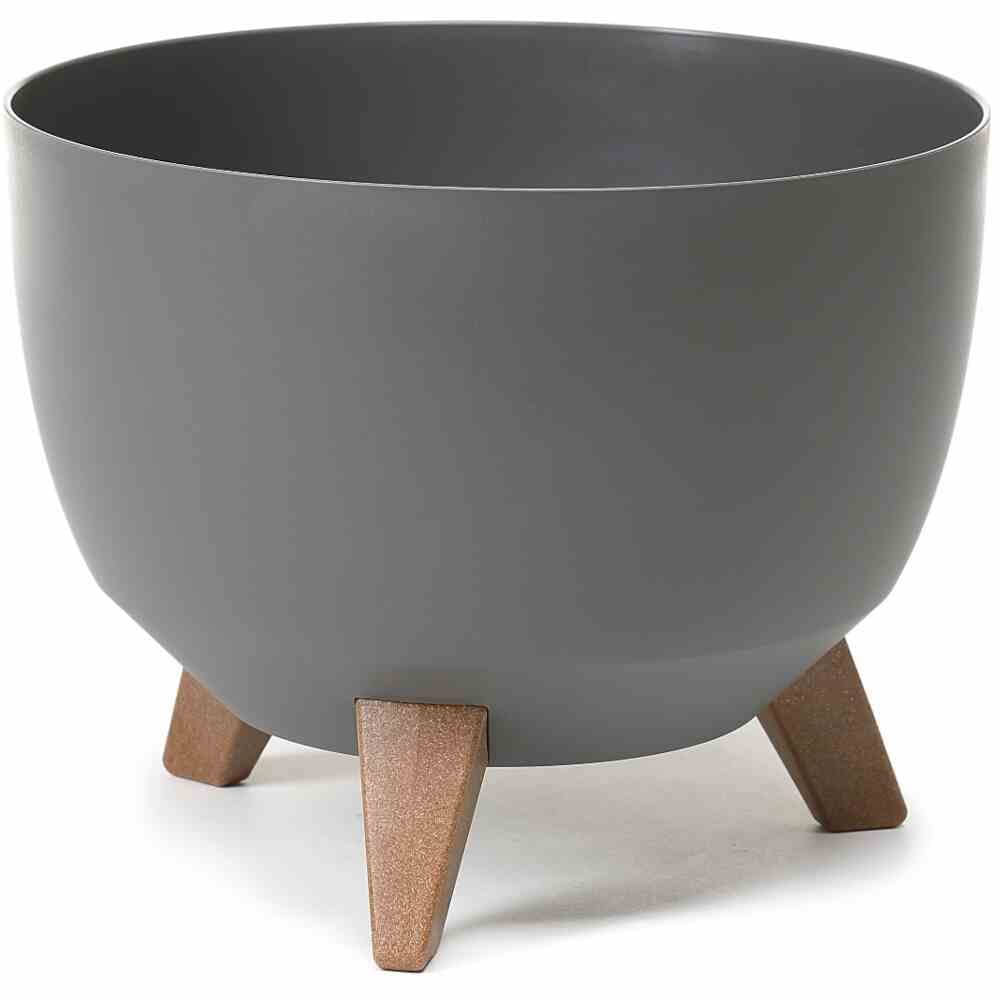 Pot de fleurs en plastique anthracite Siena Garden M82581 LA882-82