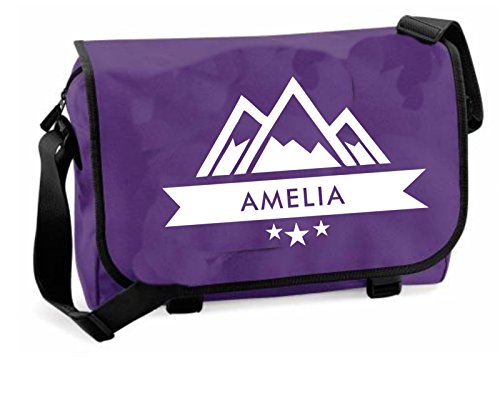 Sac à bandoulière de montagne personnalisé Edward Sinclair de couleur violette
