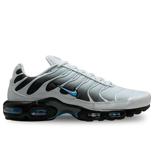 Nike Nike Air Max Plus Men's Shoes (DM0032-015, Pure Platinum/Dark Smoke Grey/Black/University Blue) Size 10.5