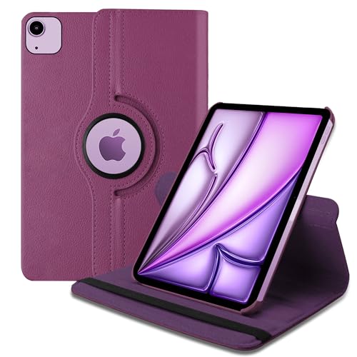 Image of TGK 360 Degree Rotating Flip Cover Case for iPad Air 11 Inch M4 /M3 /M2 2026 /2025 /2024 & Air 5th Gen 2022 /iPad Air 4th Gen 2020 10.9 Inch(Purple)