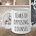 Funny Lawyer Mug – Tears of Opposing Counsel 11oz White Ceramic Coffee Cup – Gift for Attorneys, Law Students, Legal Professionals