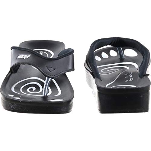 Image of Aerosoft Women's Black Flip-Flops - 37 EU