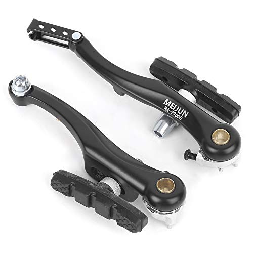 Kit Freins V-Brake Vélo Complet Aluminium – Leviers + Patins + Câbles Pour VTT, BMX, Vélo Pliable (Argent)