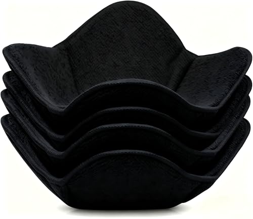 KLNYOO Microwave Bowl Huggers Warmers Food Microfiber Heat Resistant Food Warmer Set Microwave Safe...