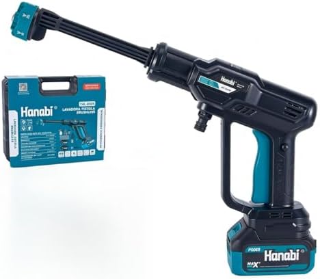 Hanabi Lavadora de Alta Pressão Portátil sem Fio recarregável, co...